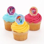 My Little Pony Cupcake Rings - 24 ct