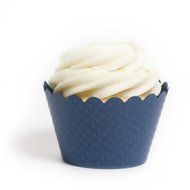 Dress My Cupcake Standard Navy Blue Cupcake Wrappers, Set of 12