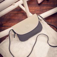 Women Bags Creazy Clamshell Fashion Embossed Purse Shoulder Diagonal Package (Black) N6