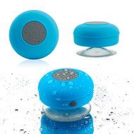 GEARONIC TM Mini Wireless Portable Shower Car Waterproof Bluetooth Handsfree Mic Speaker with Suction Cup - Blue N3