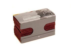 Mirka 18-118-447 25 pieces 4 1/2-Inch by 9-Inch Very Fine Scuff Pads (Red) 360 grit by Mirka