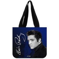 ARTSWOW Elvis Custom Eco Reusable Canvas Tote Bag Shopping Bags (2 Sides)