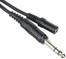 Seismic Audio - SA-iEFRM25 - 25' Headphone Extender Cable 1/4" TRS Male to 1/8" (3.5mm) Female
