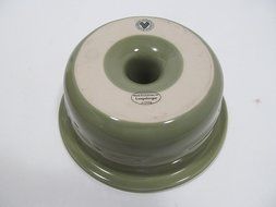 Longaberger Woven Traditions Pottery Small Single Bundt Pan, Sage N2