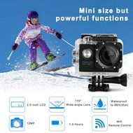 Sports Camera, Levin Action Camera 2.0 Inch 170 Degree Ultra-wide Angle Lens Full HD 1080p 12MP WiFi Remote Control... N3
