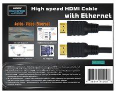 PTC 25 ft Premium GOLD Series HDMI Cable with Ethernet - Supports 3D, 4K, 1080p, 1440p N2