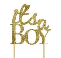 All About Details Gold It&#039;s-a-boy Cake Topper