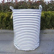 MuLuo Large Waterproof Cloth Folding Clothes Laundry Basket Toy Storage Basket Drain Laundry Basket with A Lid... N8