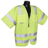 Radians SV83GS3X Class 3 Standard Solid Safety Vest, Green, 3 Extra Large by Radians