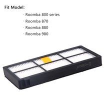 6pcs 3-Armed Side Brush + 8pcs HEPA Filter for Roomba 880 870 980, I-clean for iRobot Roomba Vacuum Replacement... N7