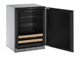 U-Line U2224BEVINT60A Built-in Beverage Center, 24", Stainless Steel