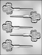 CK Products 2-Inch Irish Shamrock Sucker Chocolate Mold