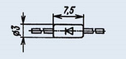 Germanium diodes D2I USSR 25 pcs N2