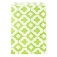 Wrapables 25 Count Clover Print Party Treat Bags, Aqua