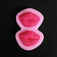 Generic Silicone 3D Lips Shape Silicone Mold for Fondant Cake Mold Bakware Tools Soap Sugar Tool