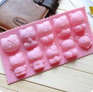 Ufine Hello Kitty Silicone Non Stick Cake Bread Mold Chocolate Jelly Candy Baking Mould