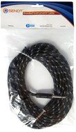 Sendt 25 foot 1/4 inch (6.3mm) Male to Male Mono Nylon Braided Guitar / Bass / Instrument Cable N4