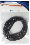 Sendt 25 foot 1/4 inch (6.3mm) Male to Male Mono Nylon Braided Guitar / Bass / Instrument Cable N5
