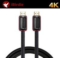 iBirdie High Speed HDMI cable 15ft(4.6m), Supports Ethernet,1080P, 3D, 4K and Audio Return(ARC), 26AWG, Braided... N16