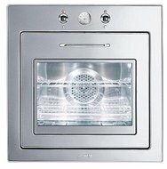 Smeg FU67-5 24" Piano Design Thermo-ventilated Electric Multifunction Oven with 8 Cooking Modes, Stainless Steel