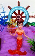16 Piece Under the Sea MERMAID Themed Birthday Cake Topper Set Featuring Mermaid and Friends Characters and Decorative... N2