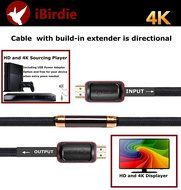 iBirdie High Speed HDMI cable 15ft(4.6m), Supports Ethernet,1080P, 3D, 4K and Audio Return(ARC), 26AWG, Braided... N19