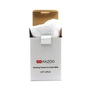 Kazoo Replacement Microfiber Cleaning Cloths for Steam Cleaner Use, White(2-Pack)