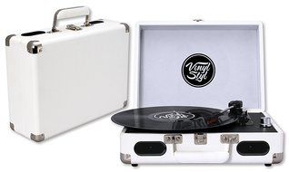 Vinyl Styl Groove Portable 3 Speed Turntable (White) N3