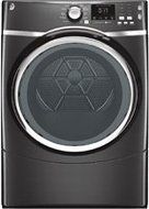 GE GFDS175GHDG 7.5 Cu. Ft. Onyx With Steam Cycle Gas Dryer