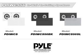 Pyle PDIWCS56SL In-Wall / In-Ceiling Dual 5.25" Center Channel Sound System, 2-Way, Flush Mount, Silver, Single...
