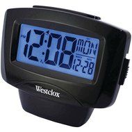WESTCLOX 72020 Large Easy-to-Read LCD Alarm Clock with Day/Date