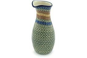 Polish Pottery Pitcher 44 oz Grecian Sea
