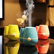 LIWUYOU Vase Shaped Mini Portable USB Air Freshener Humidifier for Home Office Color Blue N4