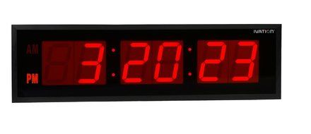 DBTech Huge Large Big Oversized Digital LED Clock, Green - 36&quot; N5