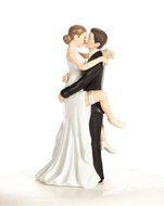 Funny Sexy Wedding Bride and Groom Cake Topper Figurine By Wedding Collectibles