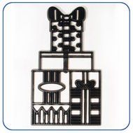 Patchwork Cutters - Stacked Parcels - Sugarcraft Cutter