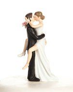 Funny Sexy Wedding Bride and Groom Cake Topper Figurine By Wedding Collectibles N2