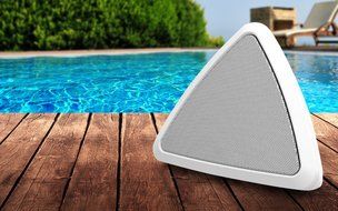 ION Audio Cornerstone | Waterproof Wireless Outdoor Speaker with Rechargeable Battery (Single)
