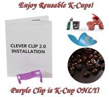 PureBlue Brew - Keurig Freedom Clip - Coffee Hack - Best Accessories - Works in ALL 2.0 Models including K200... N4
