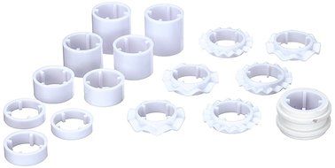 Autek 6pcs Alphabet Number Letter Fondant Cake Frill Edge Sugarcraft Cutter Mold Tool(3DMold-75) N2