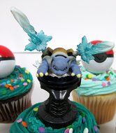 POKEMON GO 14 Piece Birthday CUPCAKE Topper Featuring Random Pokemon Figures, Poke Balls, and More N4