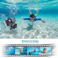Action Camera Gizcam GZ10 Plus Sports Camera Wifi Waterproof 2K 2.0 Inch 1080P FHD 12MP 173 Degree Wide Angle... N5