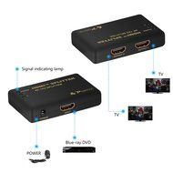 Portta 4PET0102 HDMI Splitter 2 Port 1x2 v1.4 with 340MHz and 4k x 2k support Full 3D Uncompressed Compressed... N2