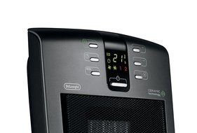 DeLonghi DCH5090ER Safe Heat 1500W Digital Ceramic Heater with Remote Control and Eco Energy Setting - Gray/Black N3