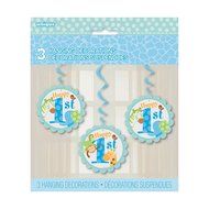 Blue Safari First Birthday Cupcake Kit for 24