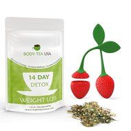 Body Tea USA Flat Tummy Detox Tea 14 Day Skinny Teatox Herbal Slimming Green Tea For Weight Loss And Body Cleanse N9