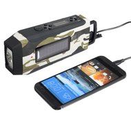 OUTERDO Dynamo Emergency Survival Solar Hand Crank Self Powered AM/FM/NOAA Weather Radio, LED Flashlight,Phone... N6
