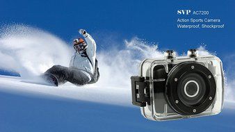 SVP (TM) 720P HD Mini Action Helmet Camera Waterproof Sport Car DV Bike Camcorder Video 16G TF Card N2