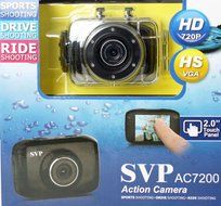 SVP (TM) 720P HD Mini Action Helmet Camera Waterproof Sport Car DV Bike Camcorder Video 16G TF Card N3