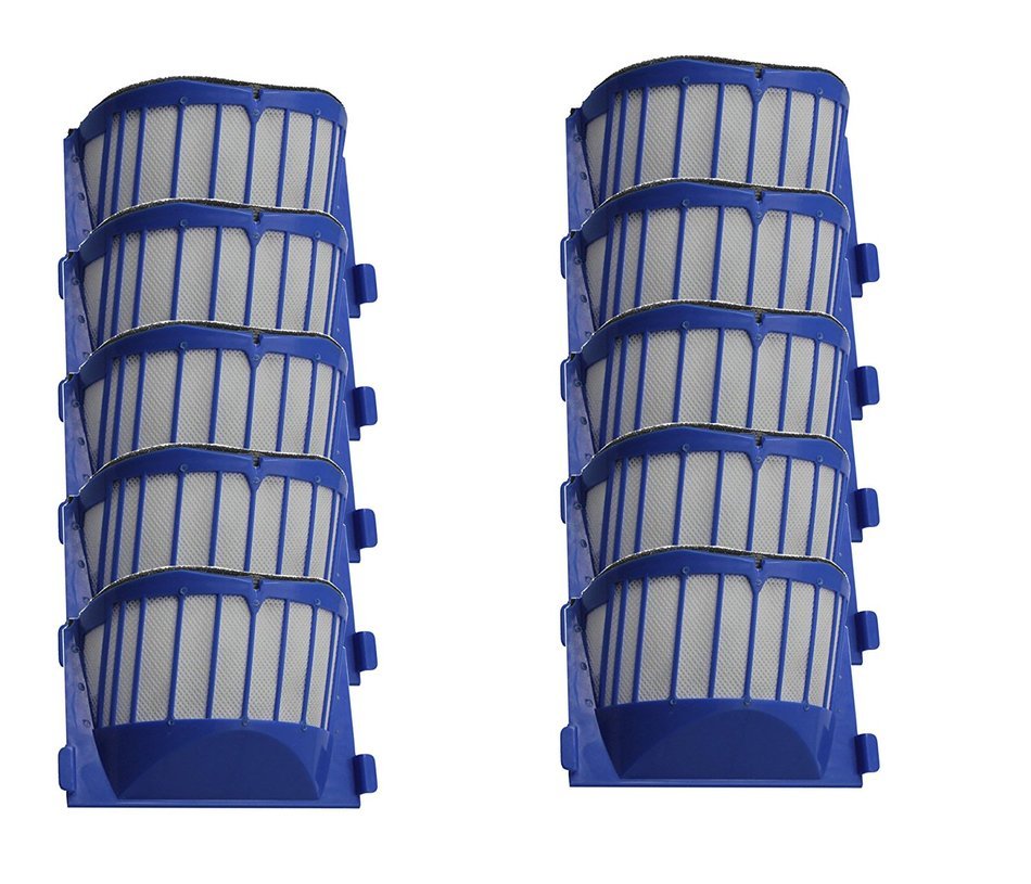 Ashon Replacement Filters For iRobot Roomba 500/600 Series Aerovac 536,550,551,552,564 (10)